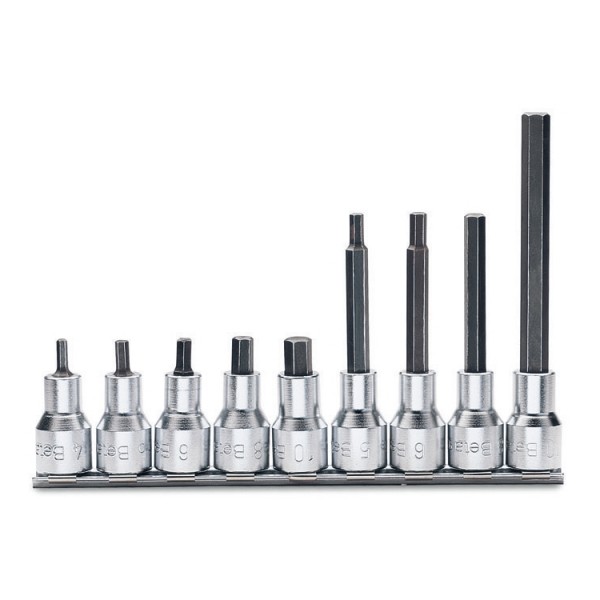 BETA Square, Hex Socket Driver Set 9 Pieces