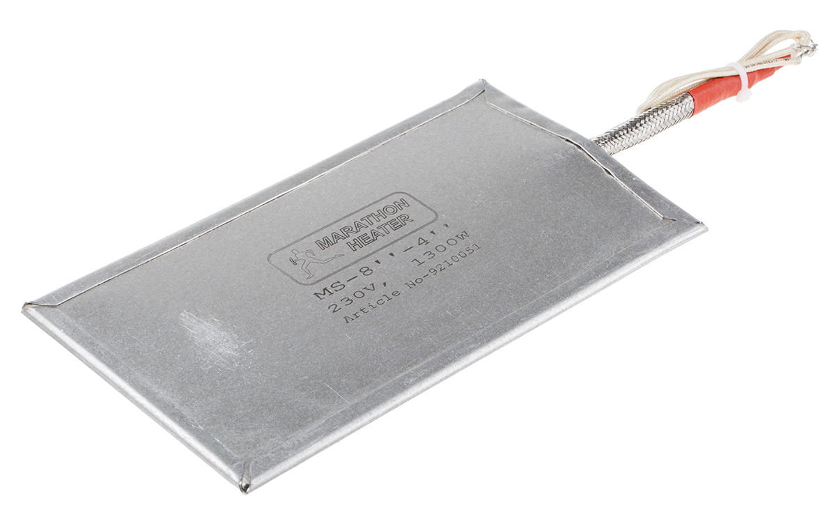 RS PRO Heating Element, 203.2 mm, 101.6 mm, Mica Strip, 1.3 kW, 230V ac