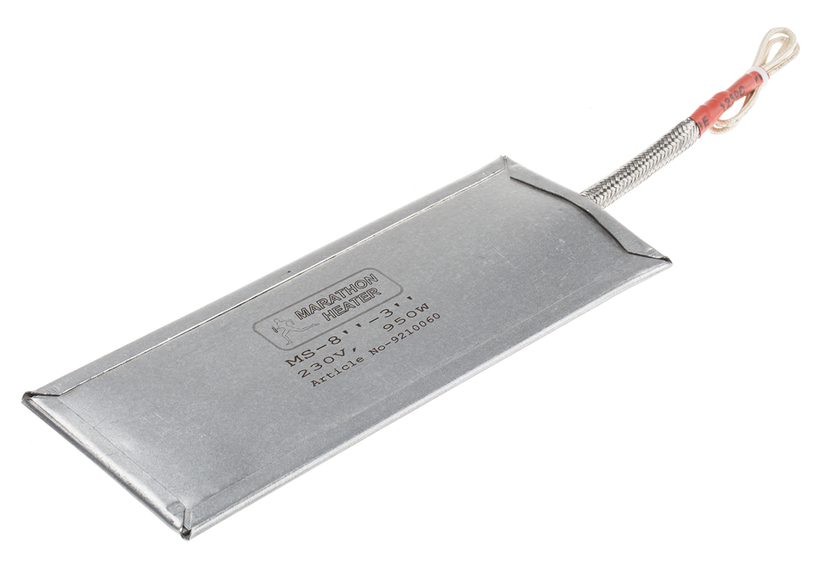 RS PRO Heating Element, 203.2 mm, 76.2 mm, Mica Strip, 950 W, 230V ac