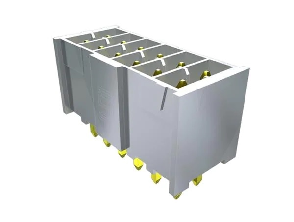Samtec IPL1 Series Vertical Surface PCB Header, 10 Contact(s), 2.54 mm Pitch, 2 Row, Shrouded