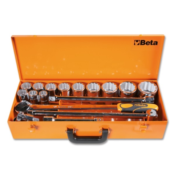 BETA 17-Piece 3/4 in Bi-Hexagonal Socket Set