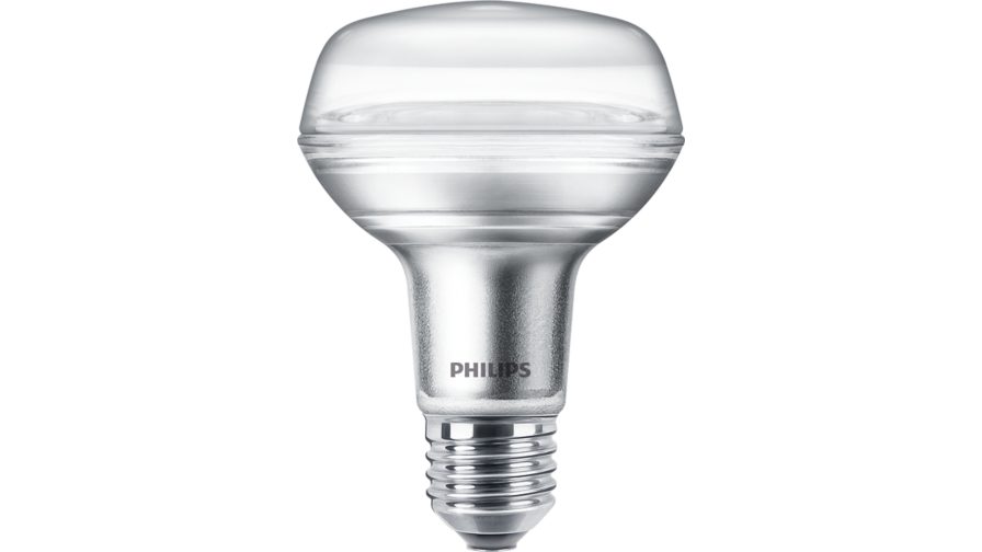 Philips Lighting CorePro E27 LED Bulbs, Warm White, R80 Bulb shape