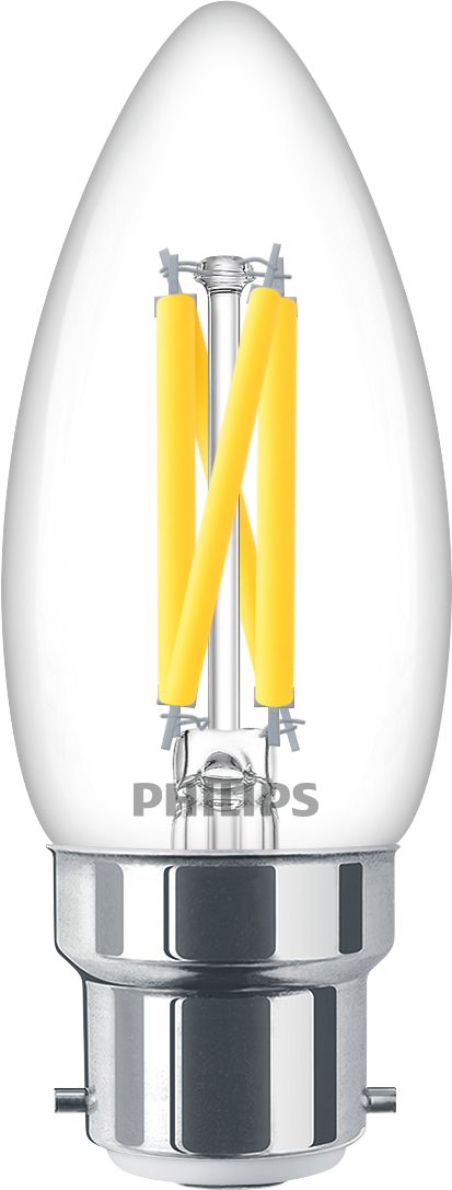 Philips Lighting Master E27 LED Bulbs 3.4 W(40 W), 2700k, Warm Glow, Candle shape