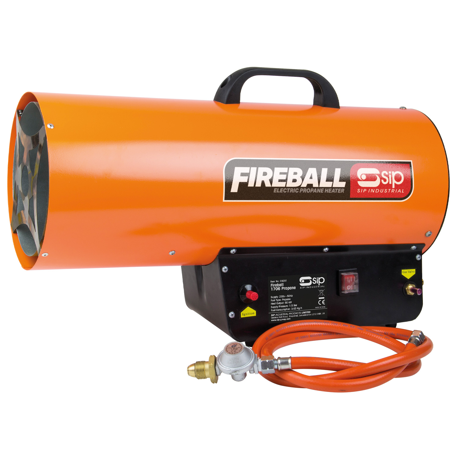 SIP 50 kW Industrial Heater, Portable, Type G - British 3-Pin