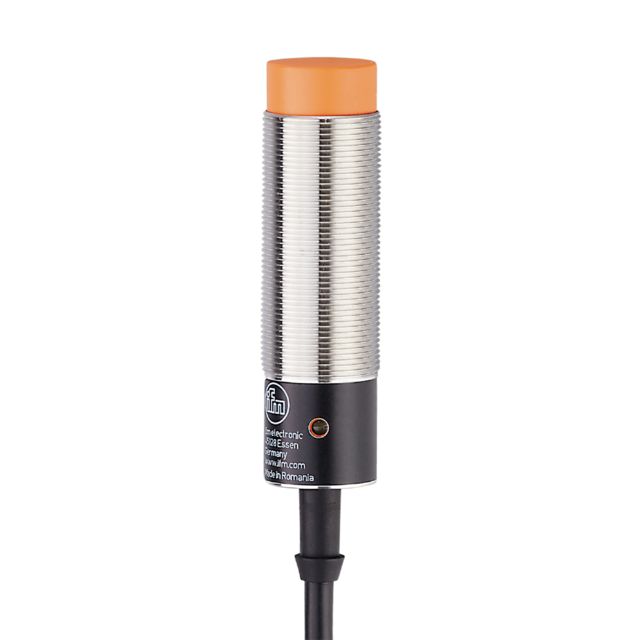 ifm electronic Inductive Threaded Barrel Proximity Sensor, 10 mm Detection, PNP NO, 10 → 36 V dc