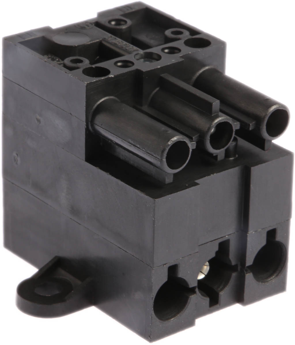 9303048530 Wieland ST18 Series Cable Distribution Block Male/Female Screw, 3-Pole, 16A, 3-Way, IP20