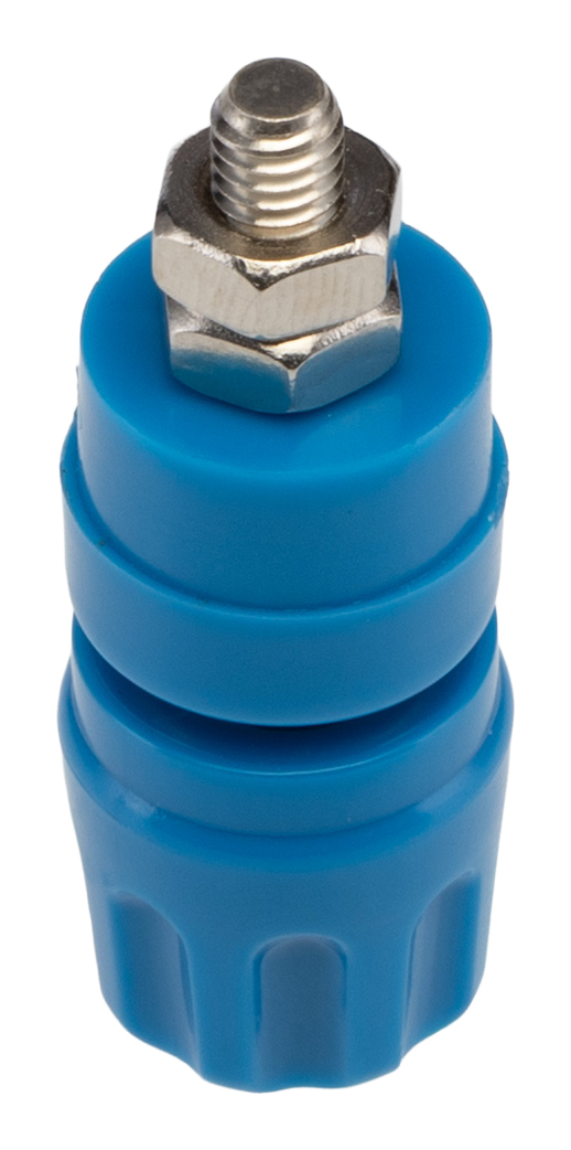 930103102 Hirschmann Test & Measurement, Blue 35A Test Connector With Brass Contacts and Nickel Plated - 2 mm Hole Diameter