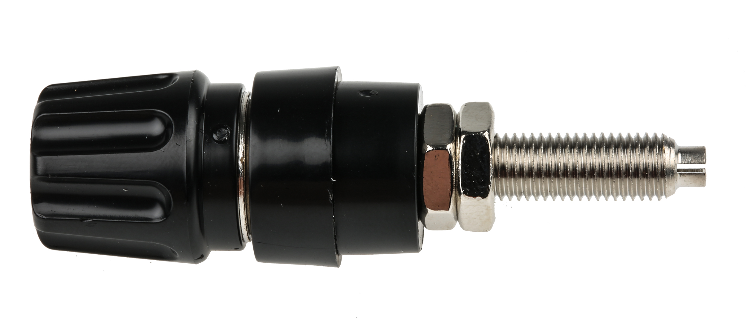 930144100 Hirschmann Test & Measurement, Black 63A Test Connector With Brass Contacts and Nickel Plated - 2.6 mm Hole Diameter