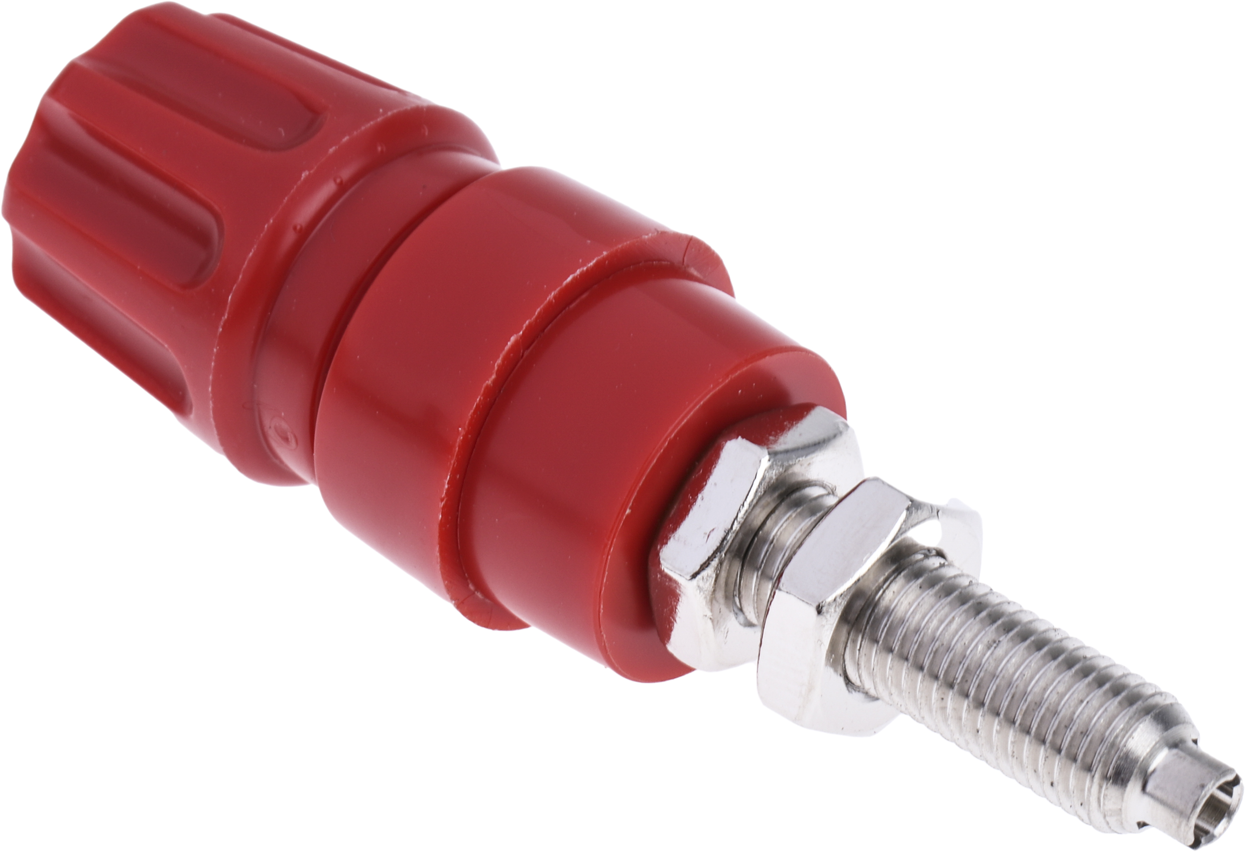 930144101 Hirschmann Test & Measurement, Red 63A Test Connector With Brass Contacts and Nickel Plated - 2.6 mm Hole Diameter