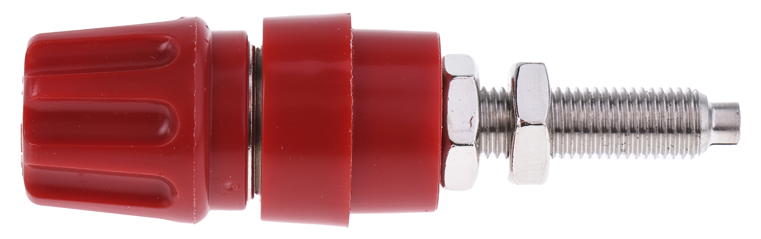 930144101 Hirschmann Test & Measurement, Red 63A Test Connector With Brass Contacts and Nickel Plated - 2.6 mm Hole Diameter