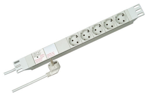 Kopp 2 m 5 Socket Type F Extension Socket Extension Lead Kit, 230V ac, IP54, IP44, IP40