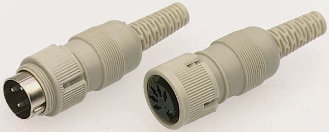 Hirschmann, MAK 8 Pole Straight Standard DIN Socket, DIN 41524, 4A, 34V ac/dc IP30, Cable Female