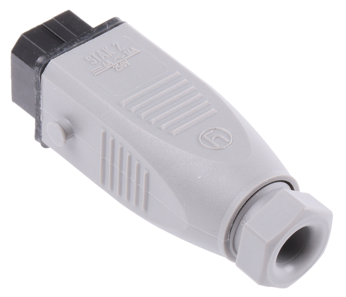 Hirschmann, ST IP54 Grey Industrial Power Connector, Cable Mount, 2P+PE, Rated At 16A, 250V