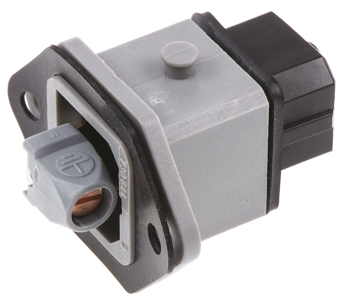 Hirschmann, ST IP54 Grey Industrial Power Connector, Front Mount, 2P+PE, Rated At 16A, 250V