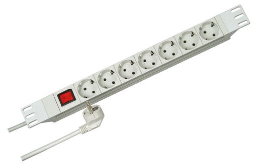 Kopp 2 m 7 Socket Type F Extension Socket Extension Lead Kit, 250V ac