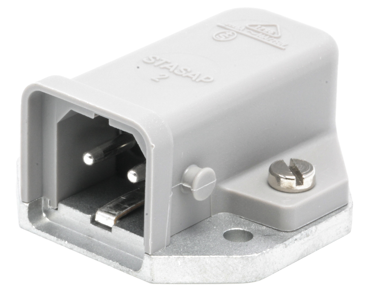 Hirschmann, ST IP20 Grey Mains Connector, Surface Mount, 2P+PE, Rated At 16A, 250V