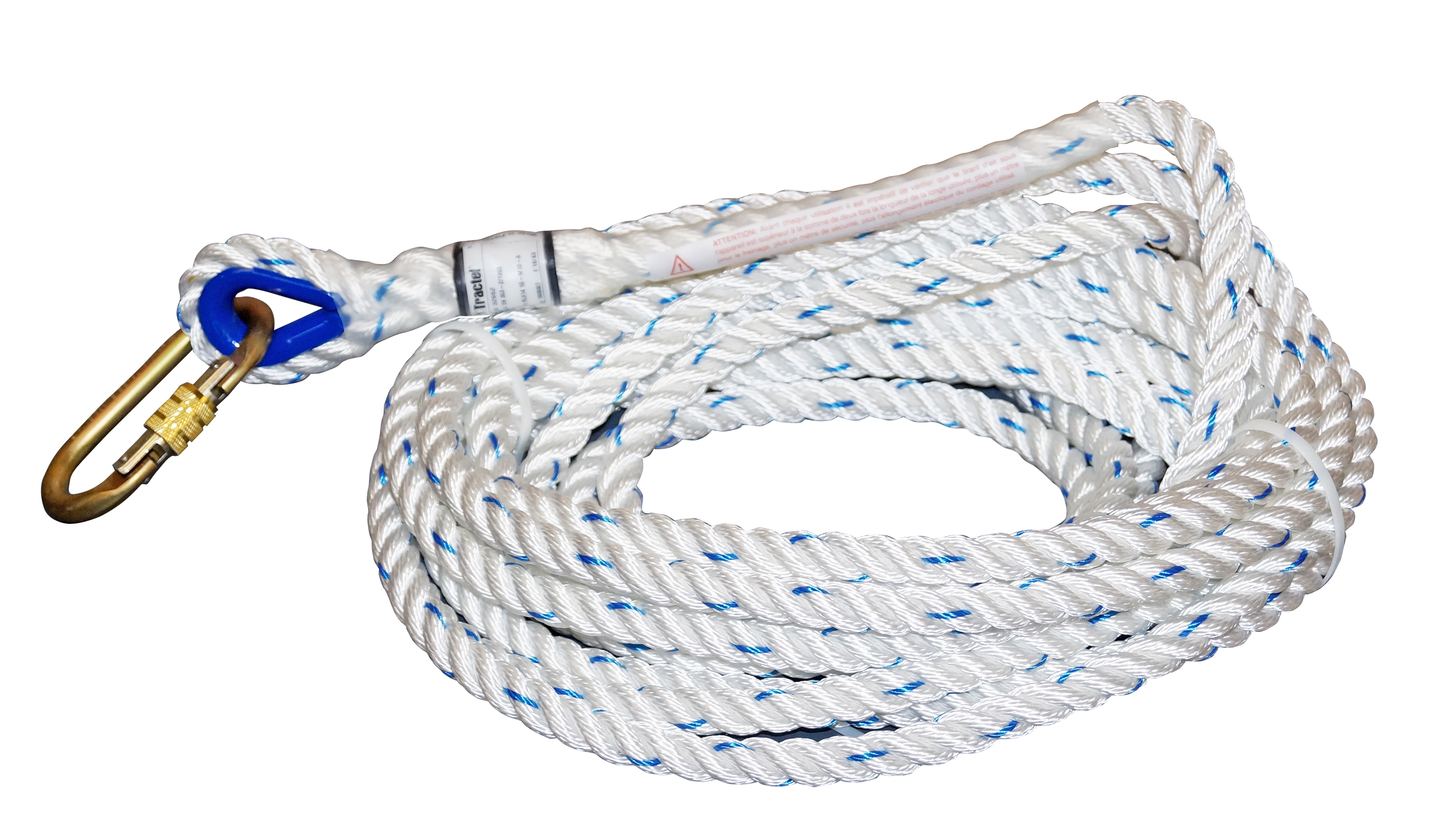 Tractel Rope Lanyard 10m, Polyamide, 14mm Diameter