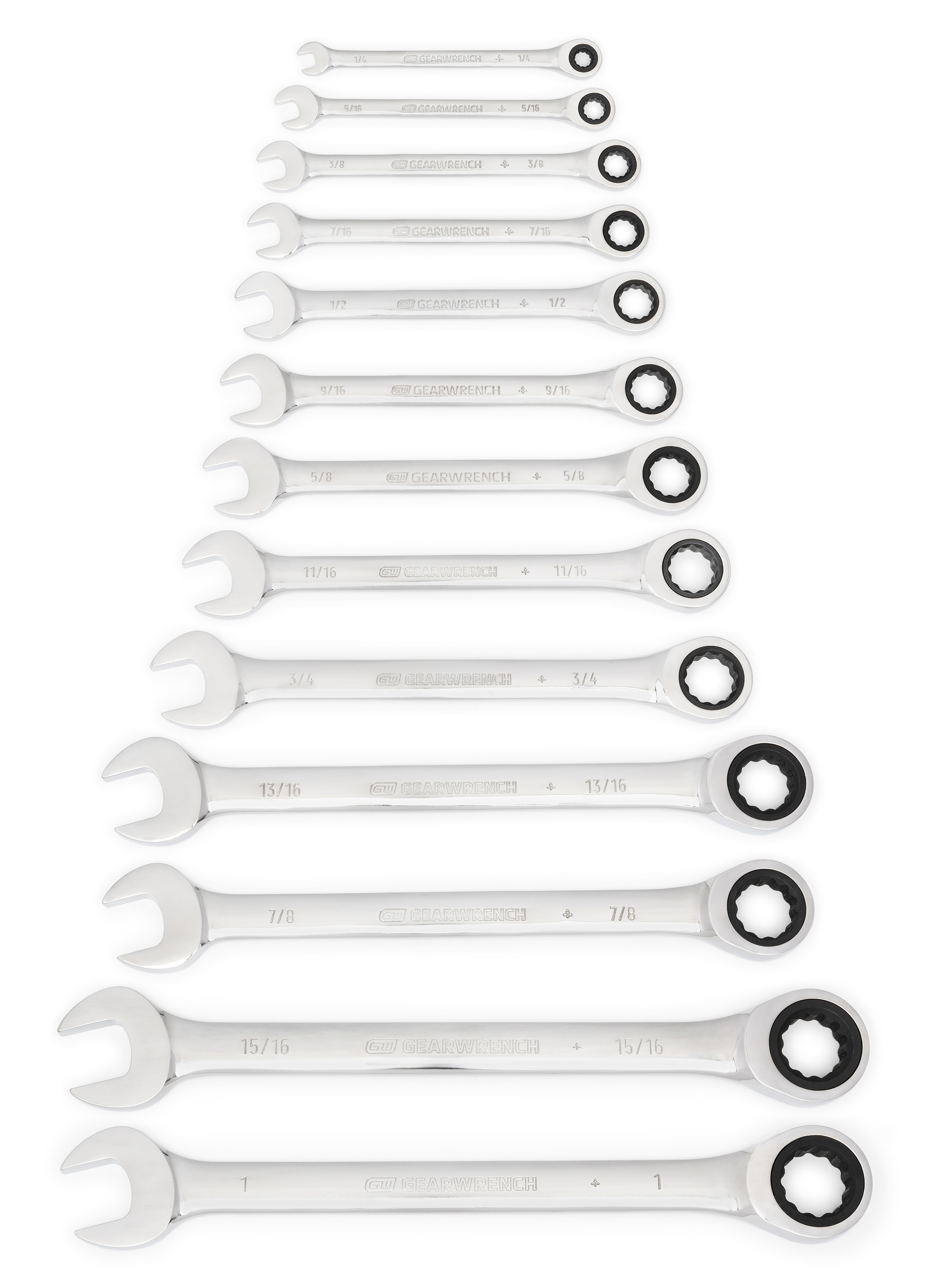GearWrench 13-Piece Spanner Set, 1/4 to 1 in, Alloy Steel