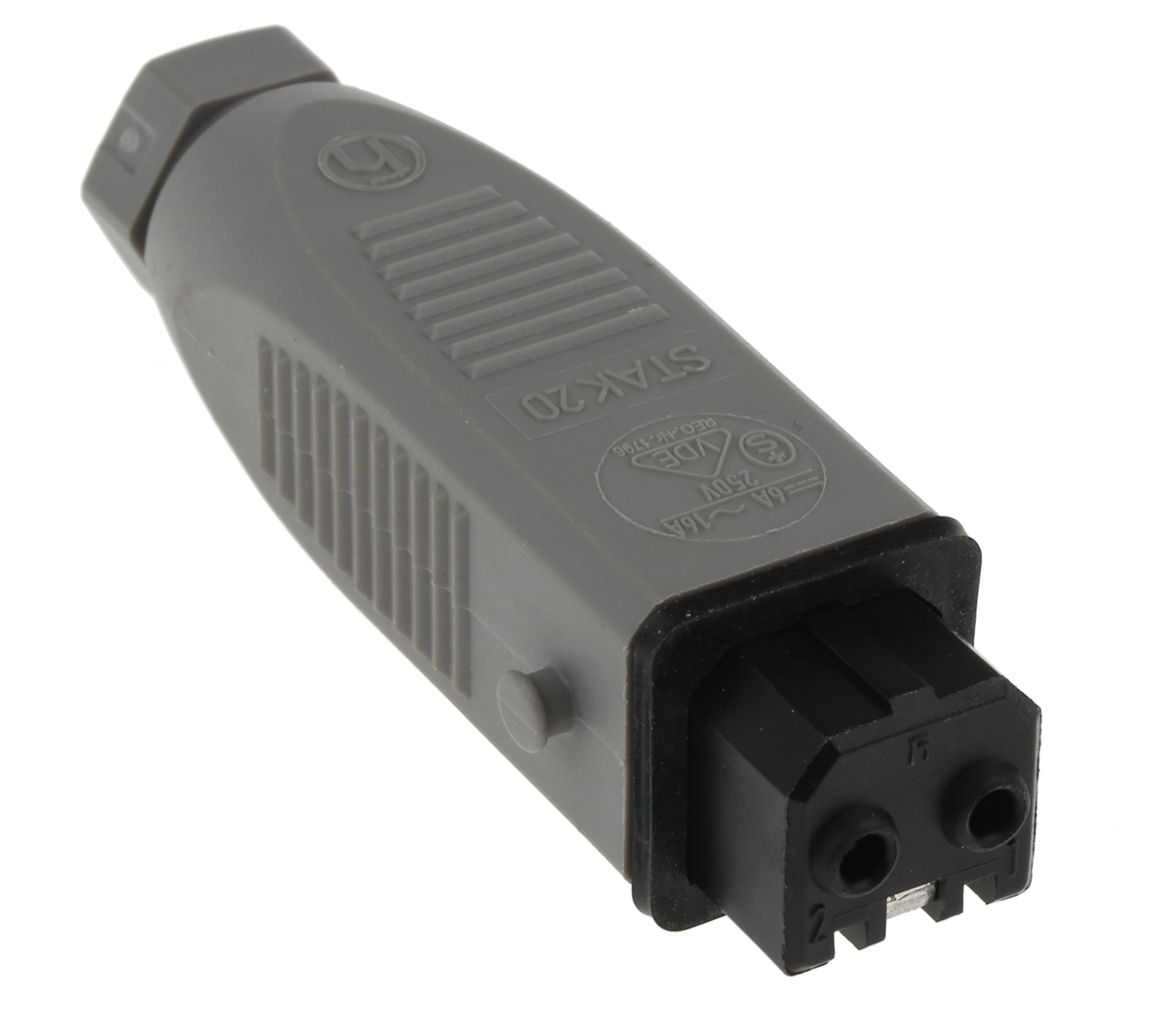 Hirschmann, ST IP54 Grey Cable Mount 2+PE Straight Heavy Duty Power Connector, 16A, 250V