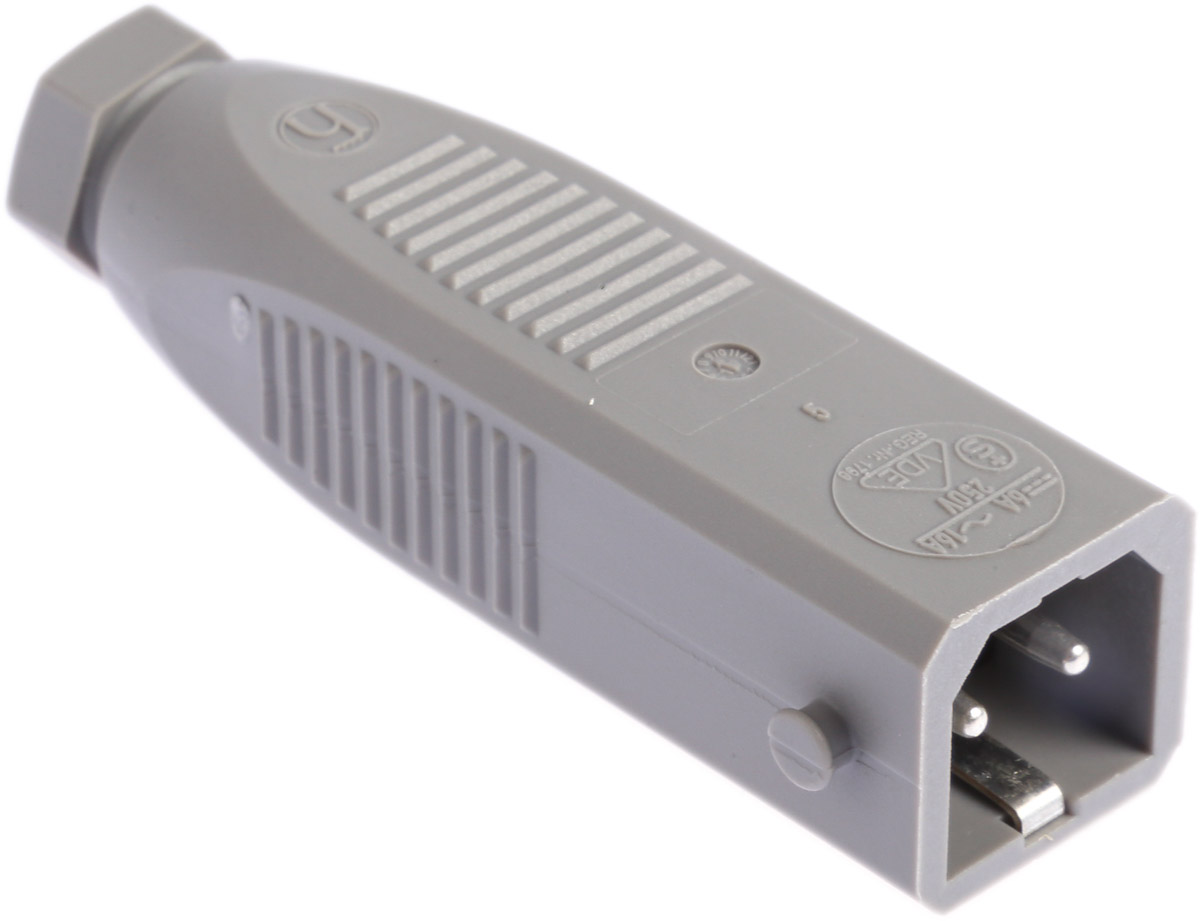 Hirschmann, ST IP54 Grey Cable Mount 2P+PE Straight Heavy Duty Power Connector, 16A, 250V