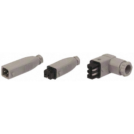 Hirschmann, ST IP54 White Industrial Power Connector, Cable Mount, Rated At 10A, 400V