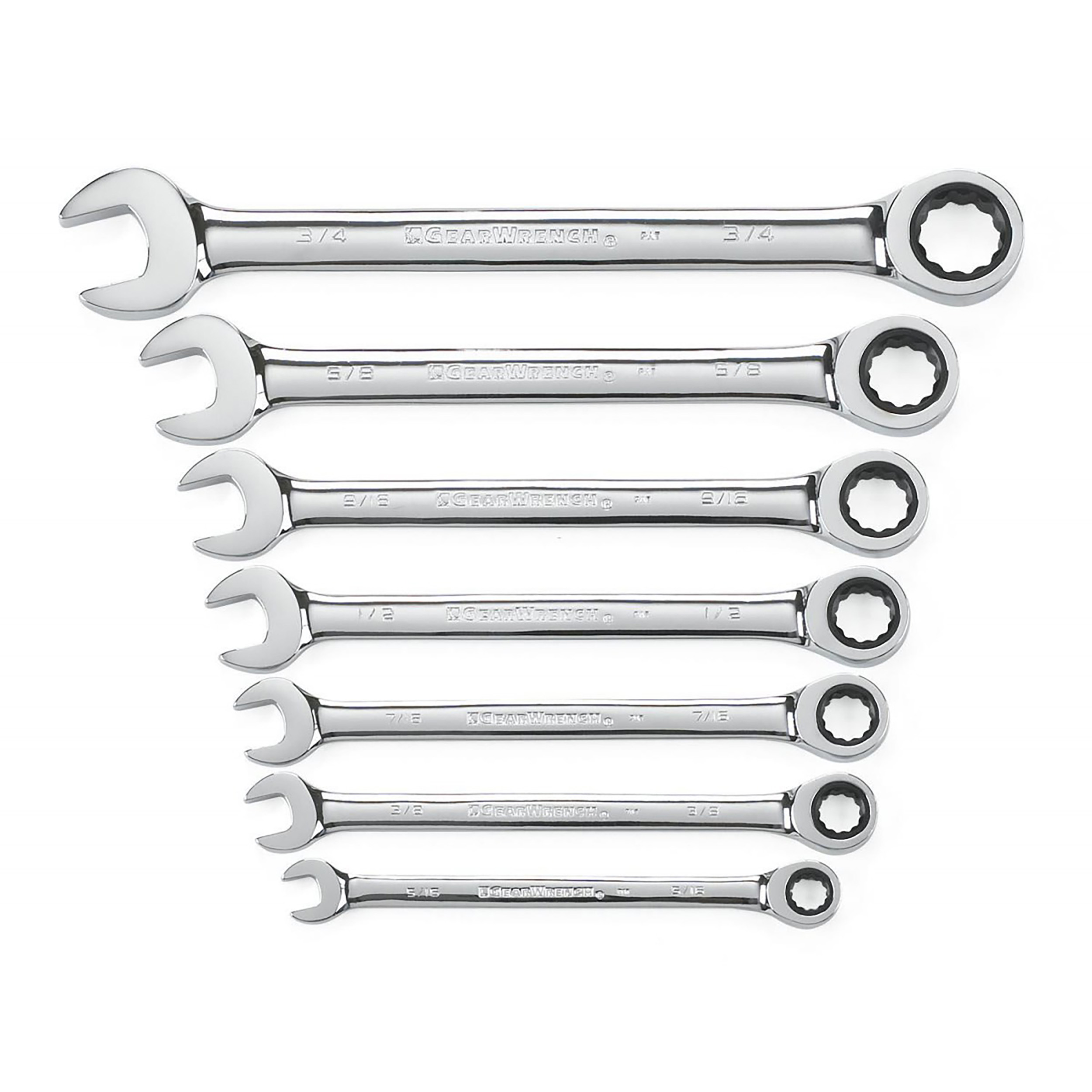 GearWrench 7-Piece Spanner Set, 5/16 to 3/4 in