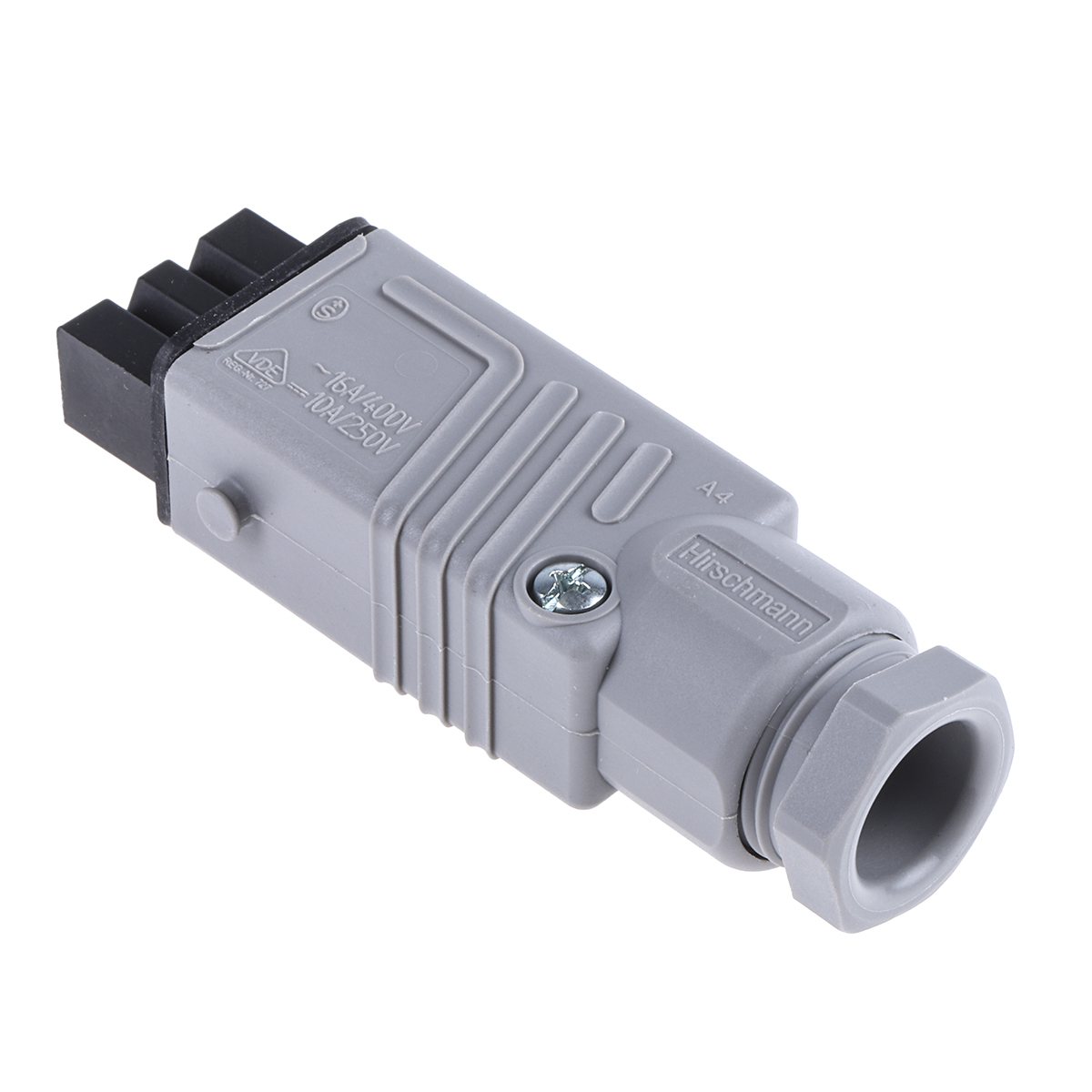 Hirschmann, ST IP54 Grey Cable Mount 3+PE Straight Heavy Duty Power Connector, 16A, 250V, 400 V