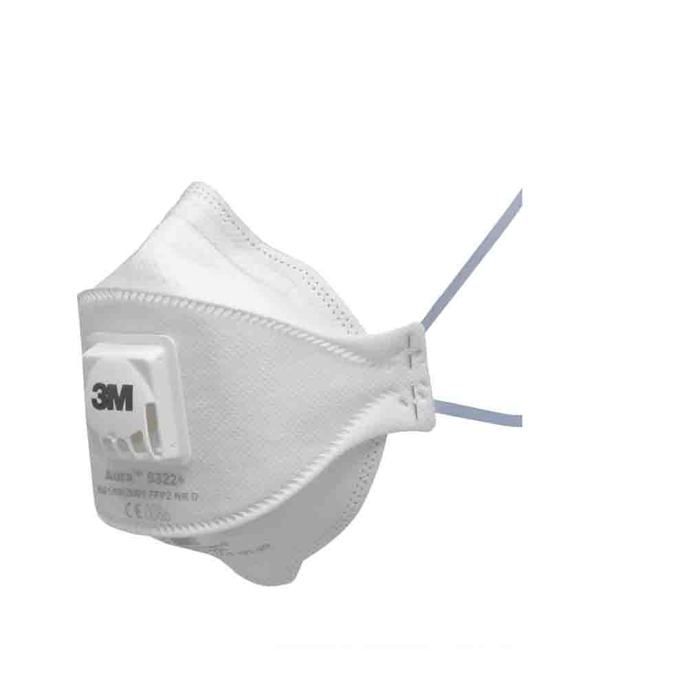3M 9300A Series Disposable Face Mask for General Purpose Protection Valved, FFP2