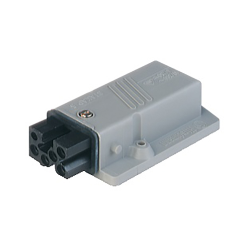 Hirschmann, ST IP54 Grey Heavy Duty Power Connector, Panel Mount, 5P+PE, Rated At 10A, 400V