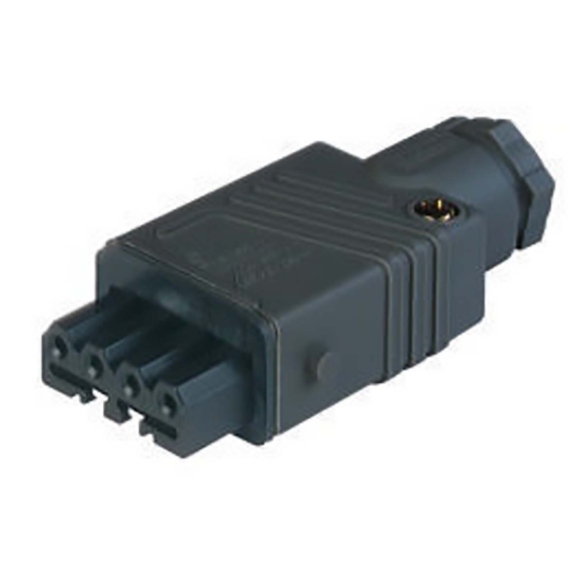 Hirschmann, ST IP54 Black Industrial Power Connector, Cable Mount, 3P+PE, Rated At 10A, 400V