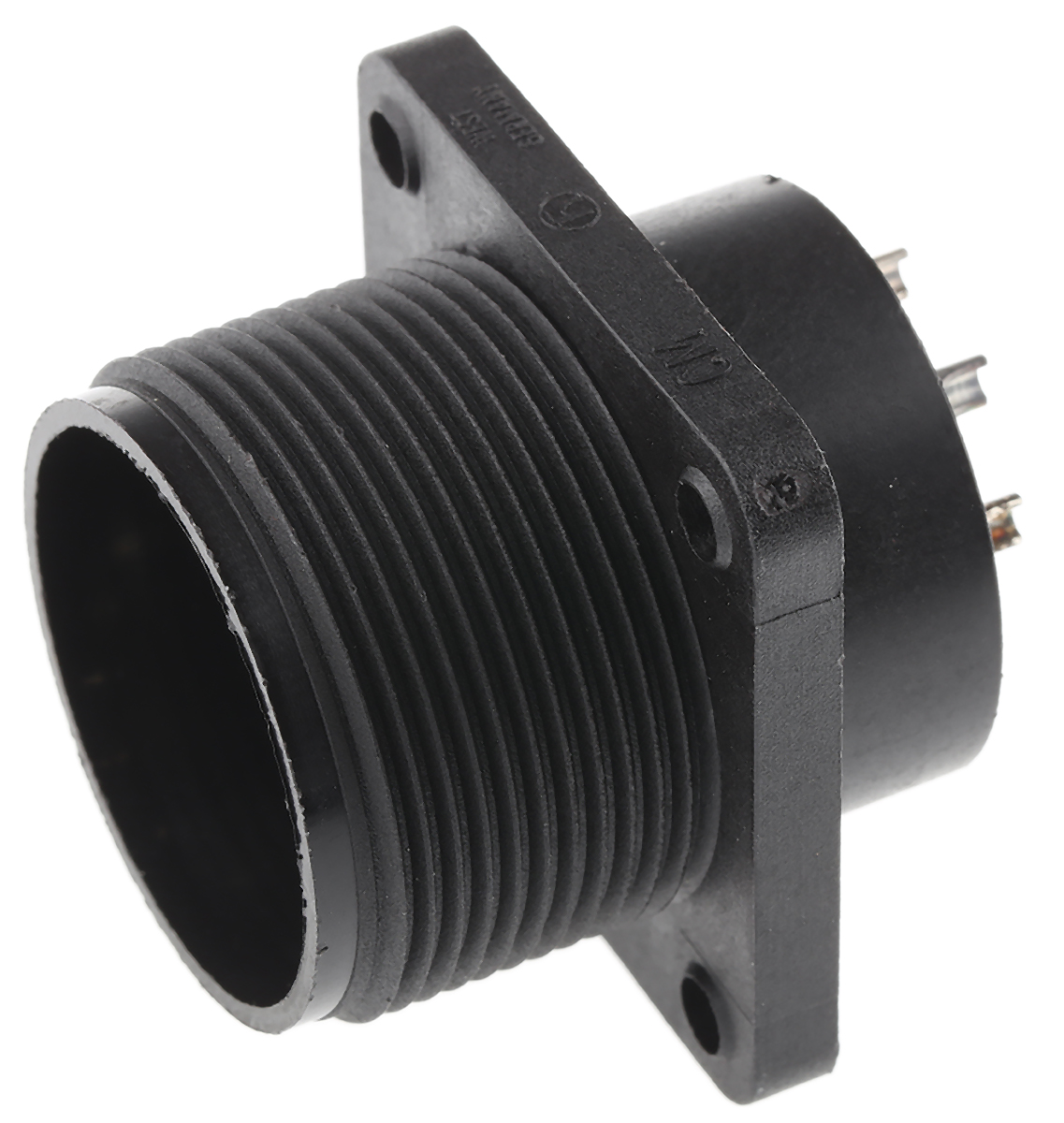 Hirschmann, CM, Polyamide Straight 8 Way Panel Mount MIL Spec Circular Connector Male Black, Female Contacts,Shell Size