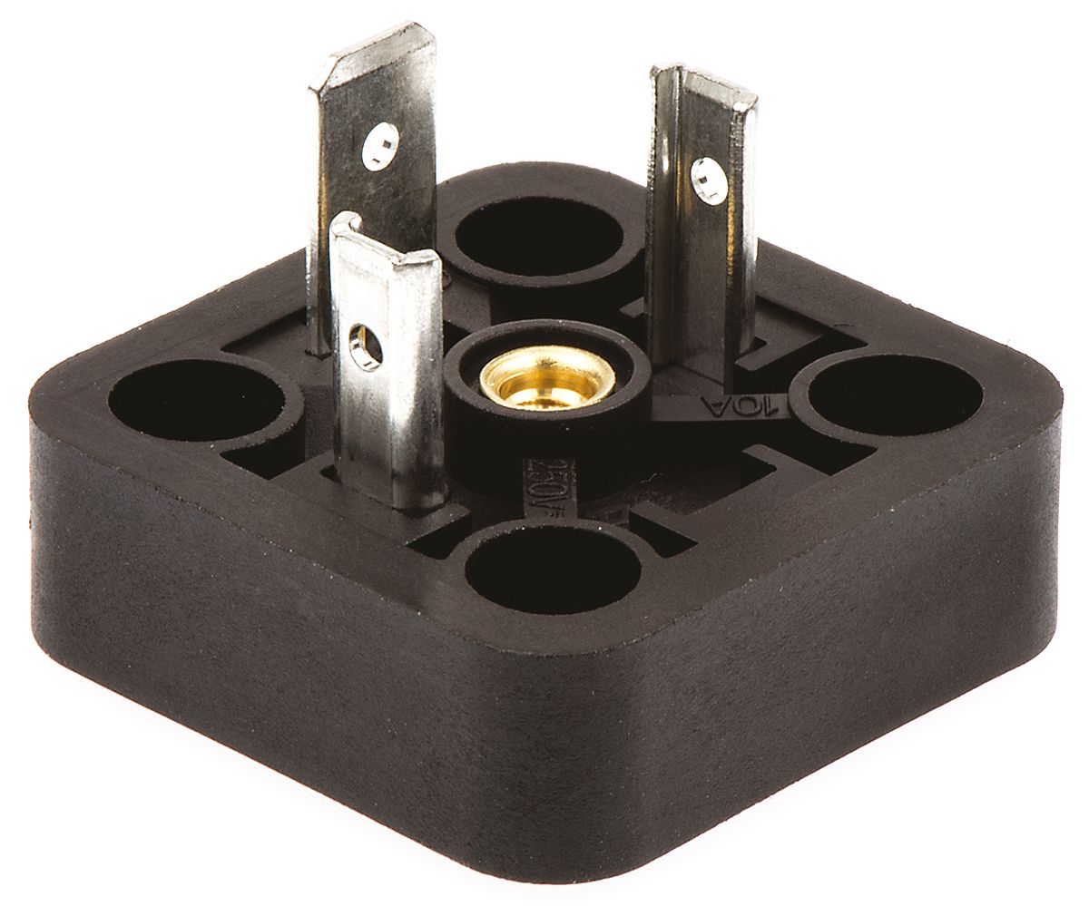 Hirschmann GSA 2+E DIN 43650 A Solenoid Valve Connector Female, 400V ac/dc Voltage