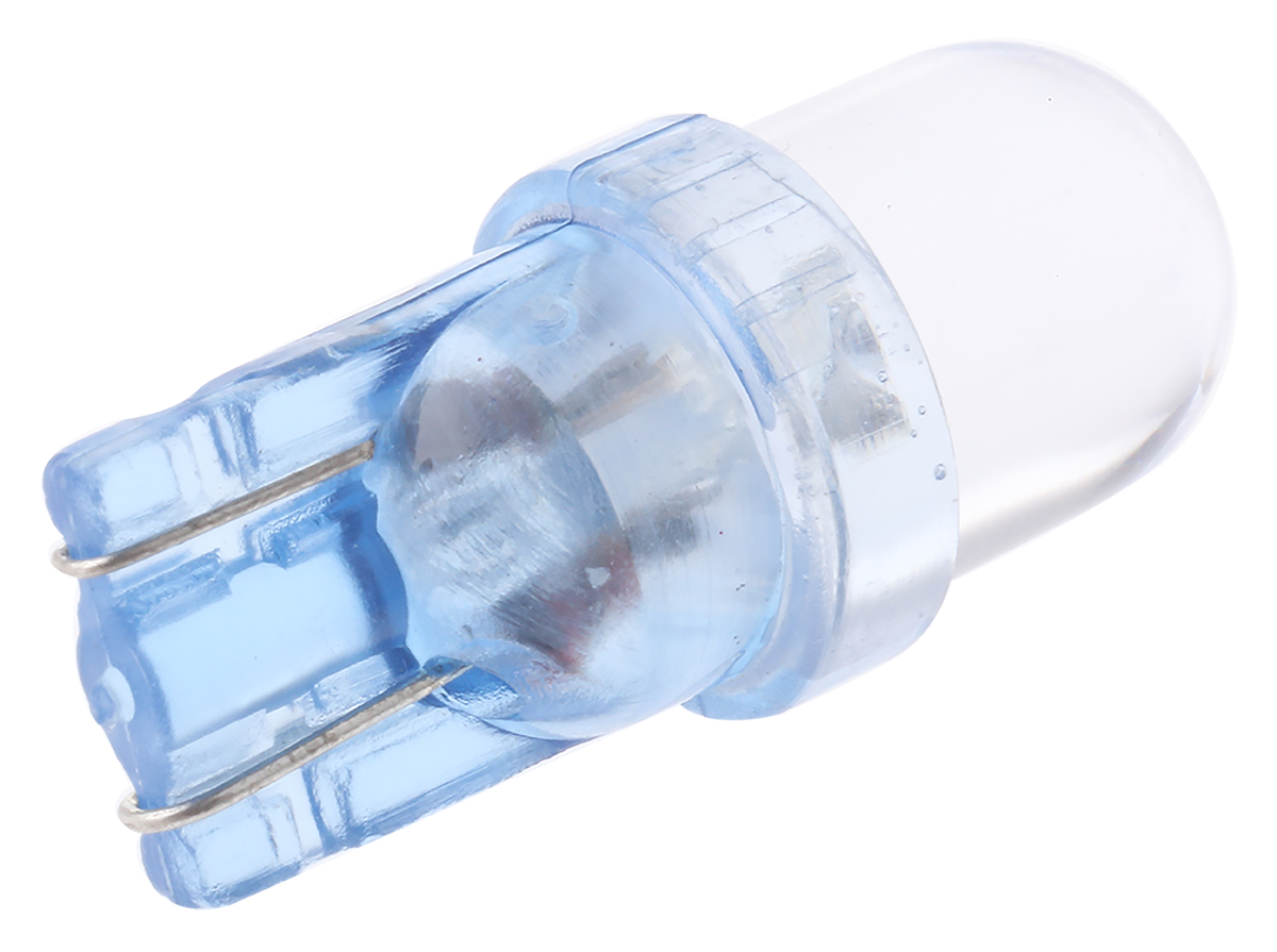 le-0503-03b JKL Components Blue LED Indicator Lamp, 12V dc, Wedge Base, 10mm Diameter