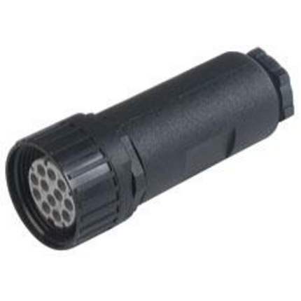 Hirschmann Connector, 12 Contacts, Screw, M26 Connector, Socket, Female, IP65, N11R Series