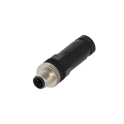 Hirschmann Connector, 4 Contacts, Screw, M12 Connector, Plug, Male, IP65, IP67, ELST Series
