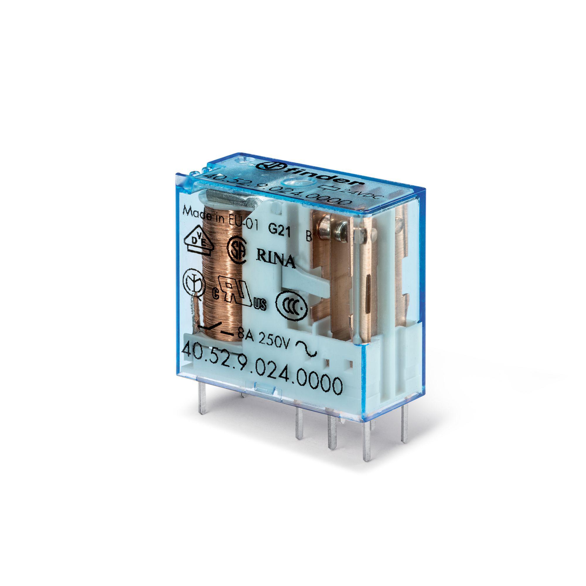 Finder PCB Mount Power Relay Module, 125V dc Coil, 8A Switching Current