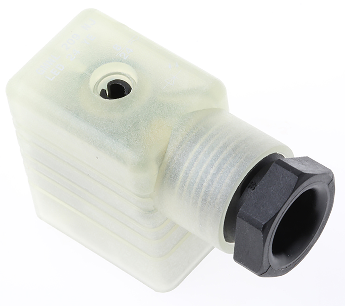 Hirschmann GMNL 2+E DIN 43650 B Solenoid Valve Connector Indicator Light, 24V ac/dc Voltage