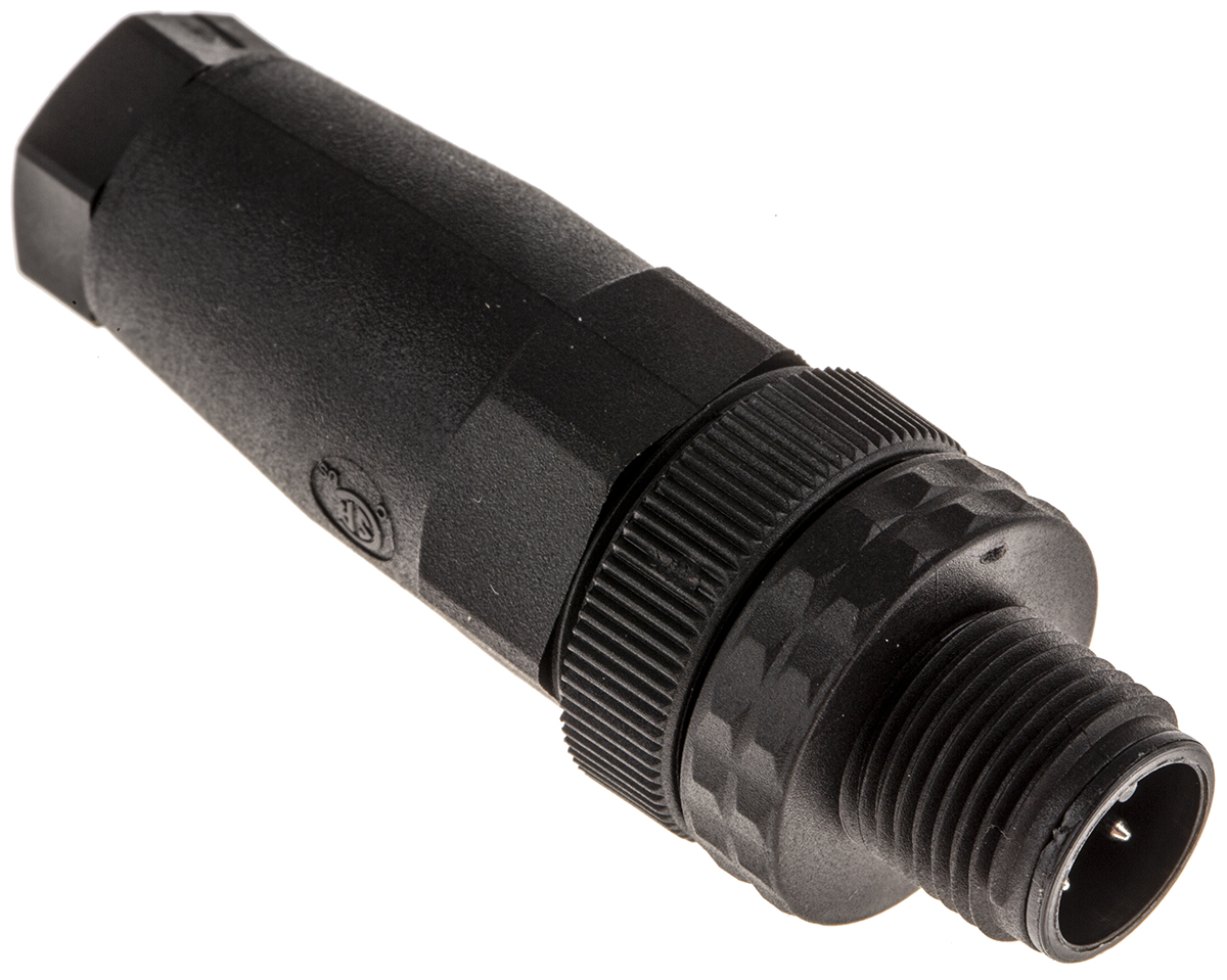 Hirschmann Circular Connector, 4 Contacts, Cable, M12 Connector, Plug, Male, IP67, E Series