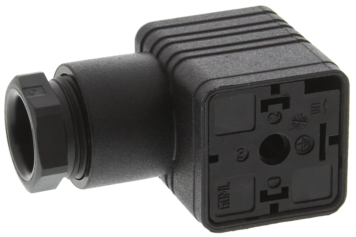 Hirschmann GDML 2+E DIN 43650 A Solenoid Valve Connector Female, 250V ac/dc Voltage