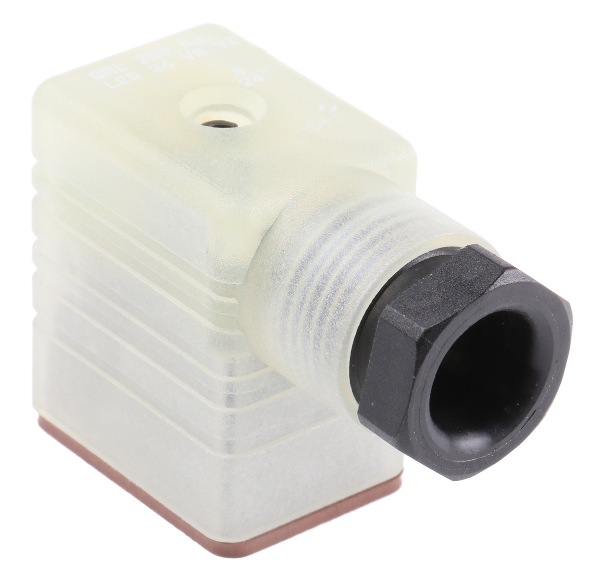 Hirschmann GML 2+E DIN 43650 B Solenoid Valve Connector Indicator Light, 24V ac/dc Voltage