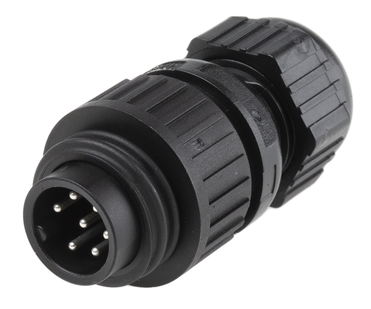 Hirschmann Circular Connector, 6 Contacts, Cable, M22 Connector, Plug, Male, IP67, CA Series