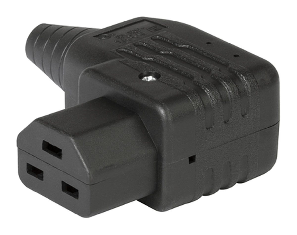 Schurter C21 Right Angle Cable Mount IEC Connector Socket, 16A, 250 V