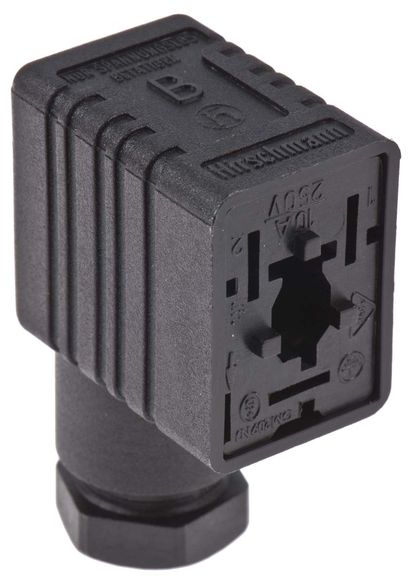 Hirschmann GM 2+E DIN 43650 B Solenoid Valve Connector, 250V Voltage