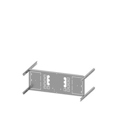 Siemens Grey 4 Gang Mounting Plate Sheet Steel Mounting Plate