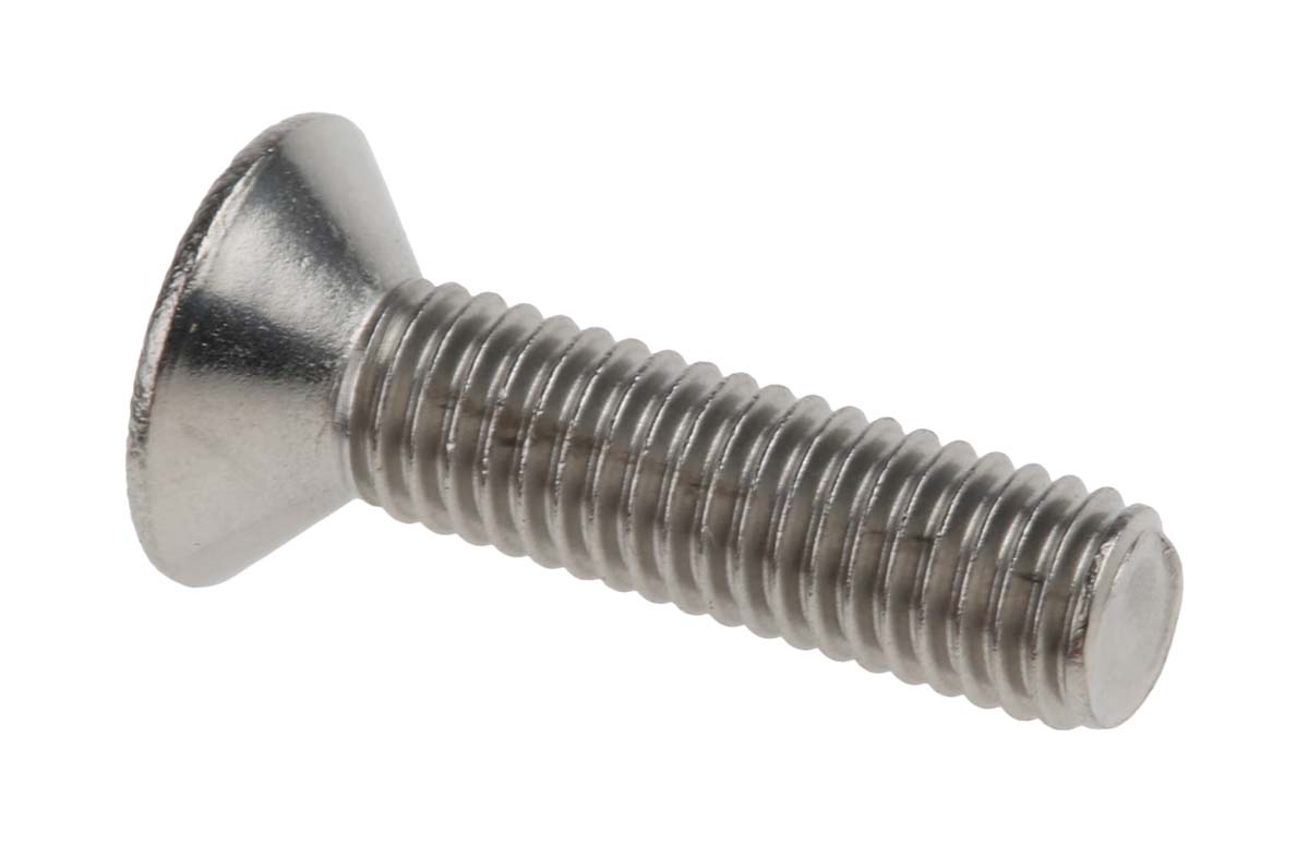 RS PRO Plain Stainless Steel Hex Socket Countersunk Screw, ISO 10642, M5 x 20mm