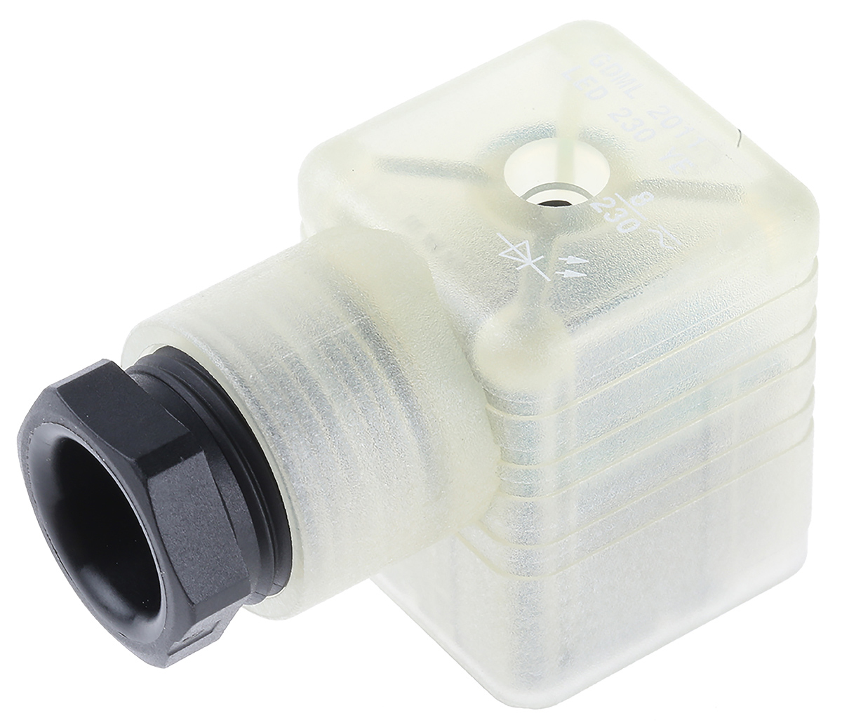 Hirschmann GDML 3+E DIN 43650 A Solenoid Valve Connector Indicator Light, 250V ac/dc Voltage