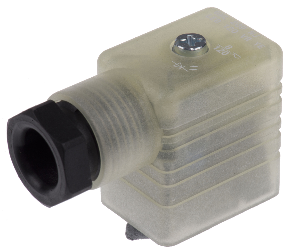 Hirschmann GML 2+E DIN 43650 B Solenoid Valve Connector Indicator Light, 120V ac/dc Voltage
