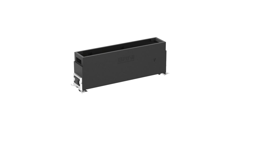 ERNI MaxiBridge Series Vertical Surface PCB Header, 8 Contact(s), 2.54 mm Pitch, 1 Row, Shrouded