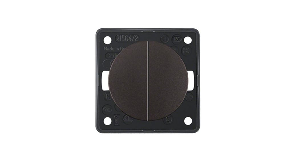 Berker Brown Rocker, 2 Gang, Integro