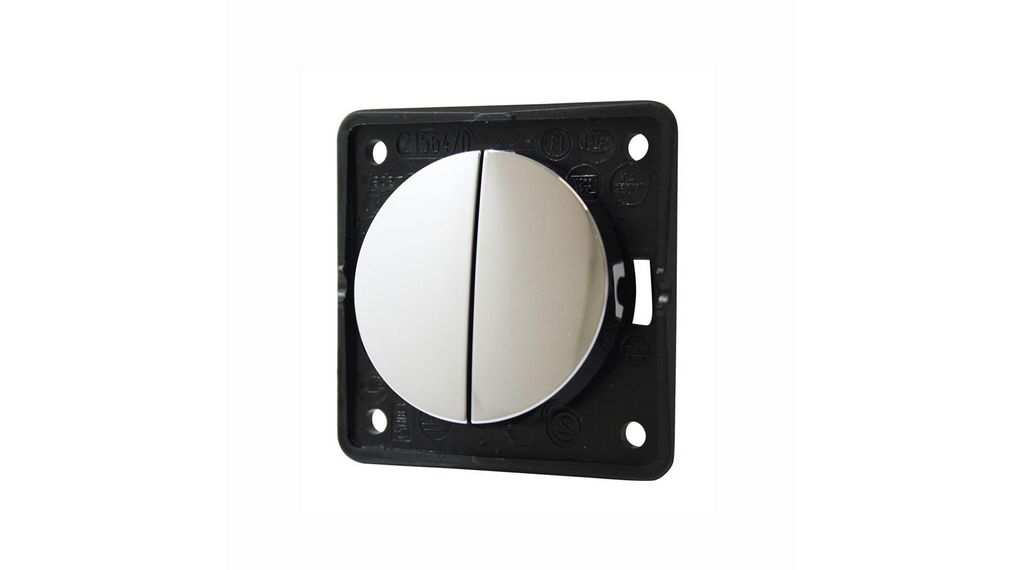 Berker Integro Series Rocker Switch, Resilient, 2 NC 250 V ac